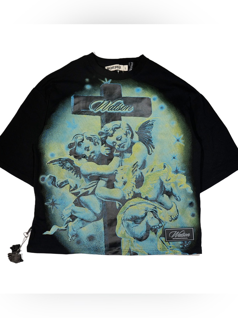 WATSON CALM HEARTS BLACK TSHIRT